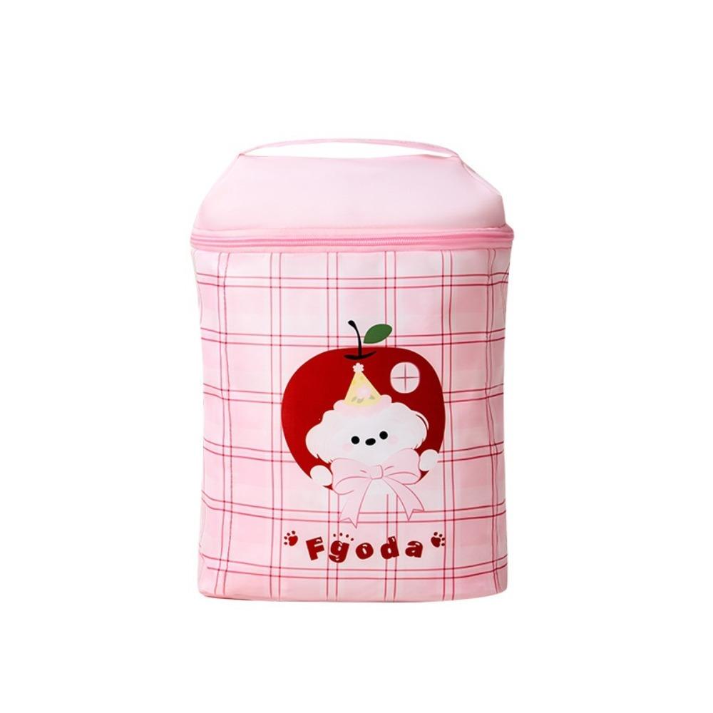 Zipper Closure Dog Print Travel Shoe Bag Cartoon Underwear Storage Bag Wardrobe