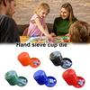 1 Set Dice Cup with Base 5 Dot Dice Heavy Duty Manual