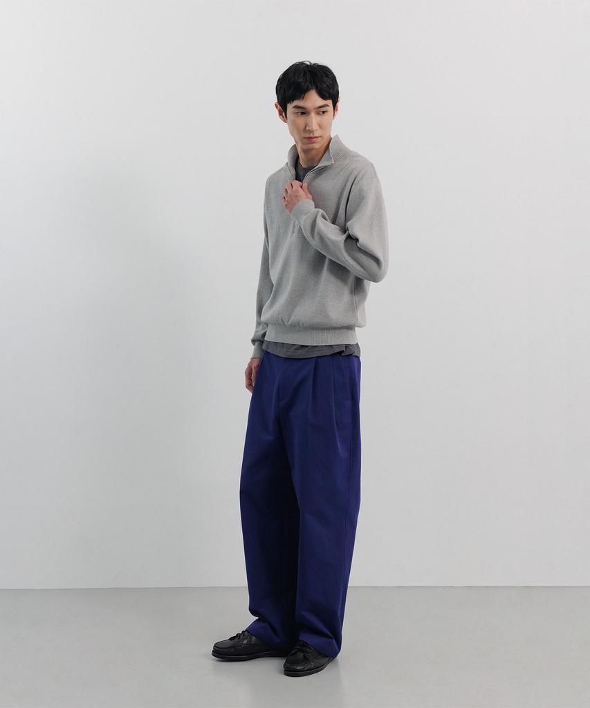 Blank Room Half Zip Knit_Light Gray