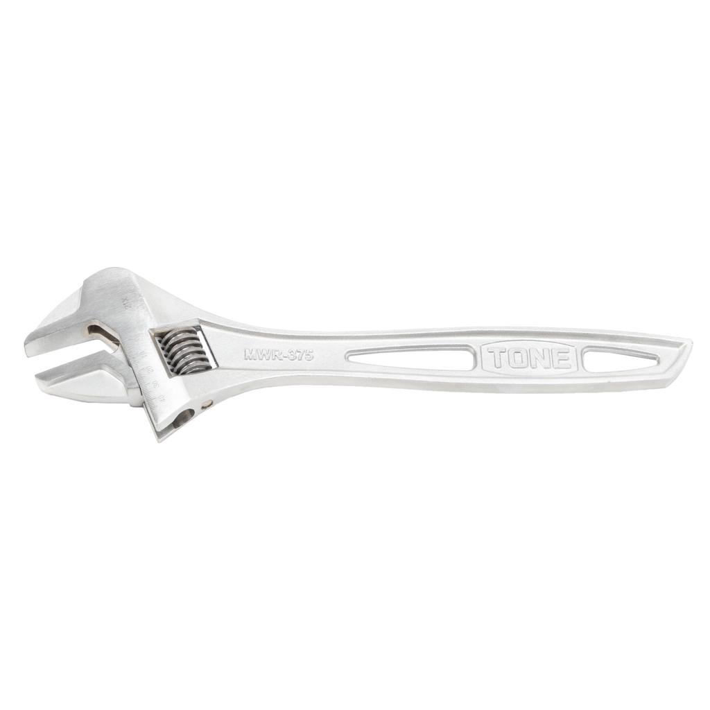 TONE Adjustable Wrench Total Length 375mm (with Scale) MWR-375