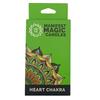 Green Heart Chakra Anahata Candles, Pack of 12