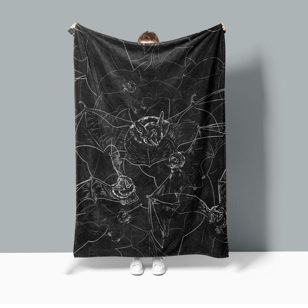 Дома с привидениями Супер Толстое Фиолетовое Одеяло Vantage Носимое Флисовое Теплое Одеяло Мультяшное Покрывало Comtom Приемлемо