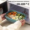 1/3Pcs Food Storage Box BPA Free Heat-Resistant Stackable Design Storage Organizer Microwave-heated Lunch Box with Lid