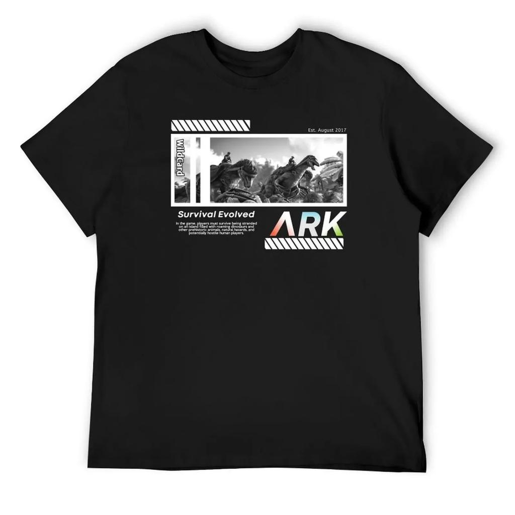 ARK Survival Evolved Футболка Простого Дизайна Футболки мужские корейская мода affliction shirts Мужская одежда