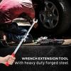 ZHLELEWZ Wrench Extender Tool Bar, Torque Adapter Wrench Extension, Extra Long 15" Wrench Extension for Maximum Leverage, Ideal for Mechanics, DIY, Ga