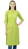 Phagun Cotton Plain Kurti Tunic Mandarin Collar Ethnic Casual Kurta Blouse