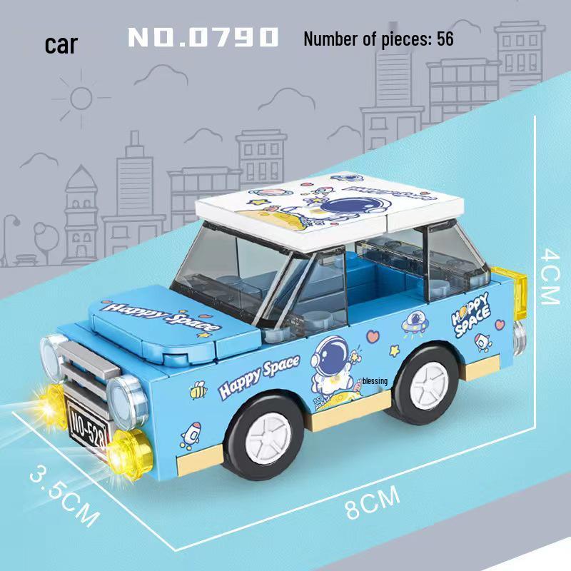 Образовательная модель гоночного автомобиля, совместимая с LEGO, игрушка из мини-строительных блоков