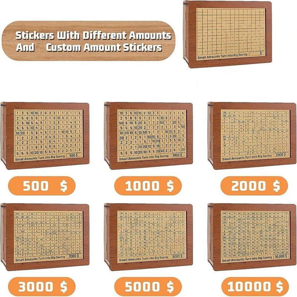 Light Brown Wooden Money Box, Children's Gift Wooden Handicraft