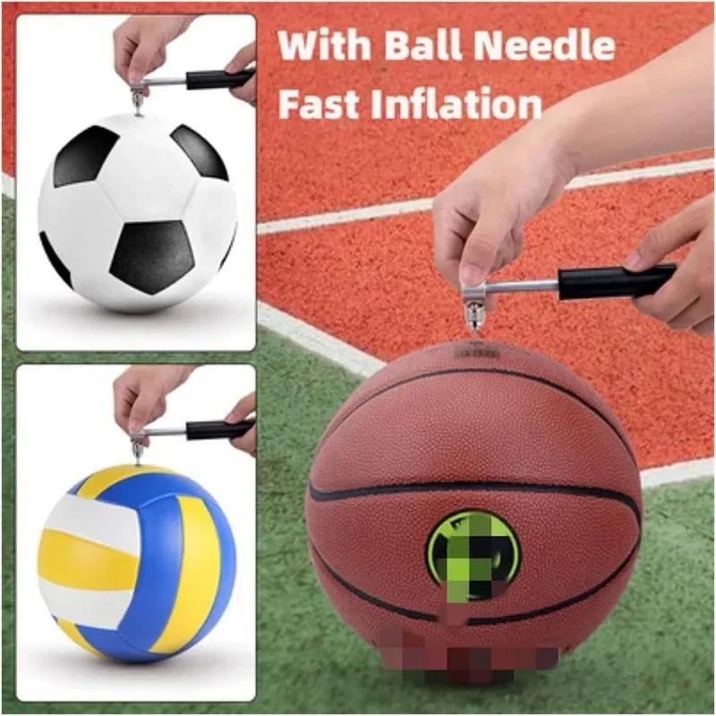 Портативный воздушный насос Мини-насос высокого давления Ручной насос для велосипеда Насос для накачивания шин Клапан для шоссейных велосипедов Горные велосипеды Баскетбол