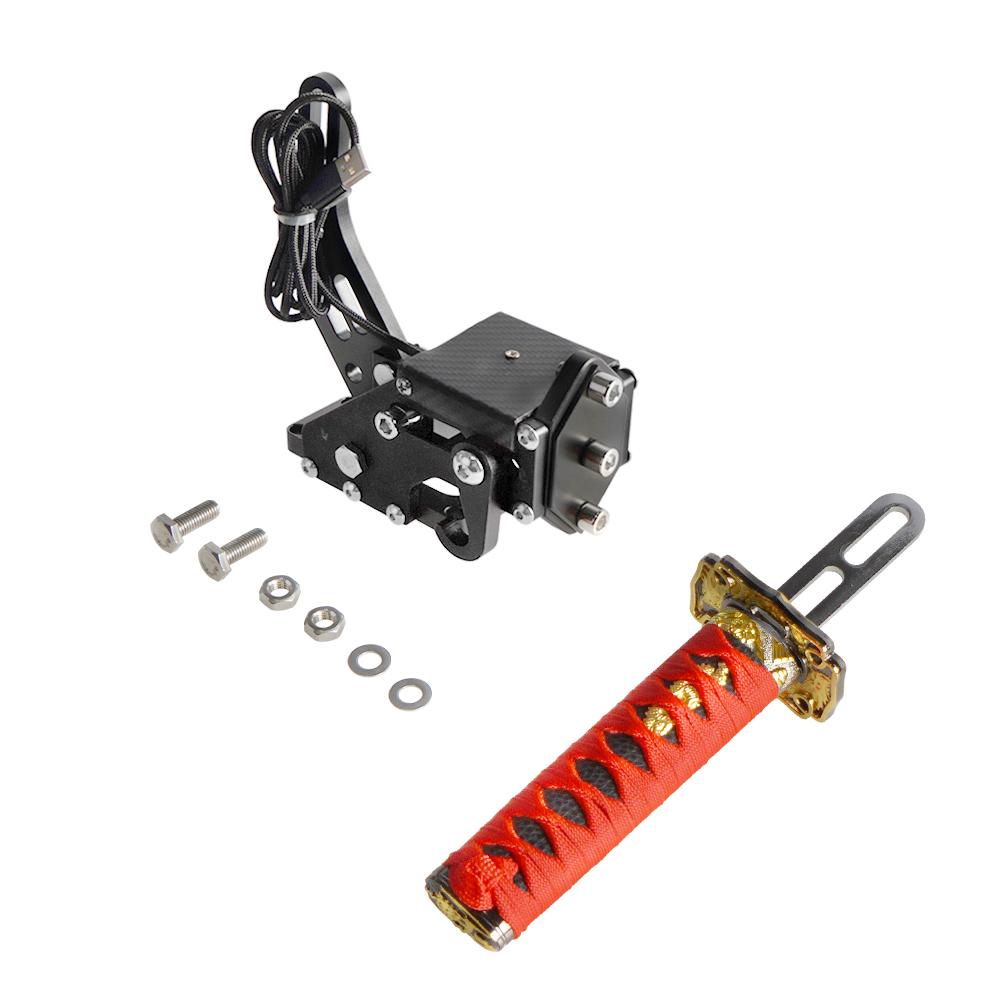 Катана ручной тормоз 15/26 см квадратная пластина самурайский меч ПК SIM имитация гоночной игры для G25/27/29 T300 T500 без зажима