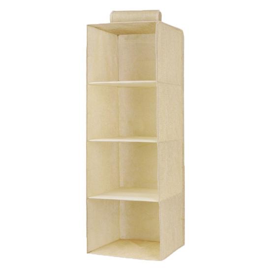 Подвесная сумка для хранения в гардеробе Многослойная противоскользящая большая несущая способность с ящиками Складная одежда Носки Органайзер для хранения нижнего белья