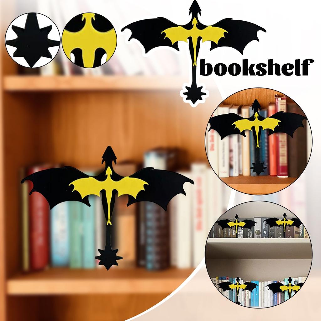 3D Декоративные аксессуары для книжной полки с драконами, Украшение книжного уголка, Подставка для книг с двумя драконами, Подарок для книголюбов