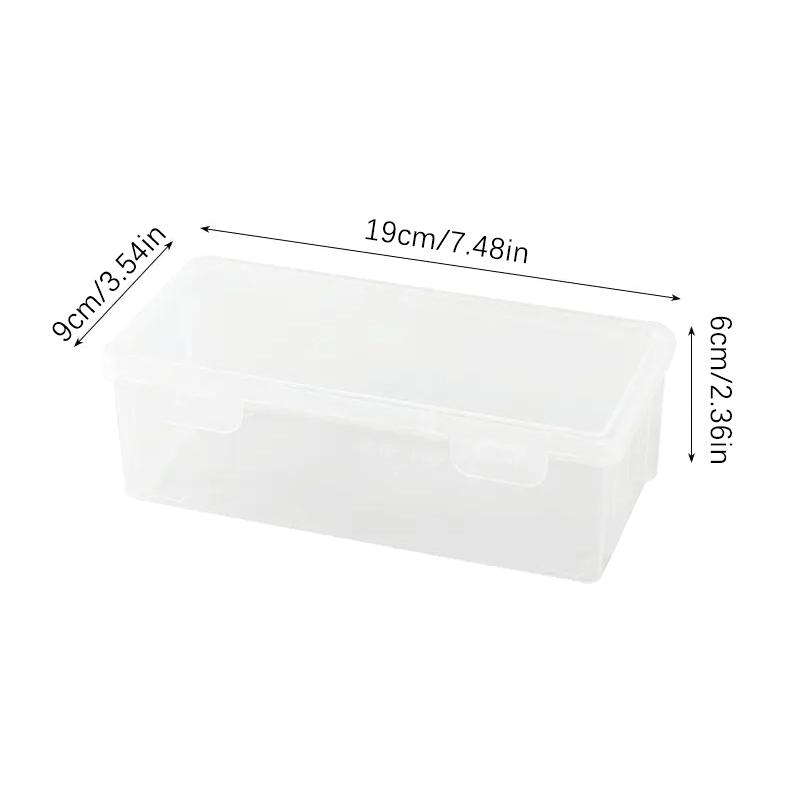 1Pc Transparent Pencil Case Sketch Plastic Pencil Case Storage Case Pencil Case Large Capacity Tool Box Card Makeup Storage Box