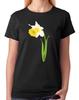 Daffodil Flower T-Shirt Ladies Fitted Tee Womens Fashion Top