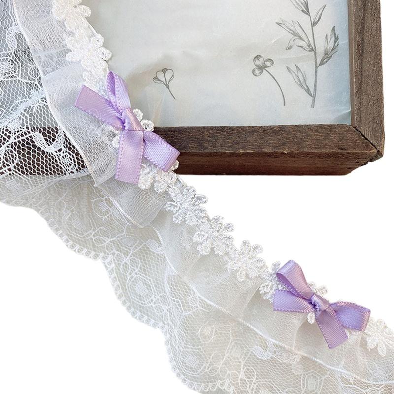 1 ярд Тканая тесьма Отделка платья Декорация Бант Кружевная аппликация Воротник Вырез Горловины Край Швейные края Материал для DIY 4,5 см