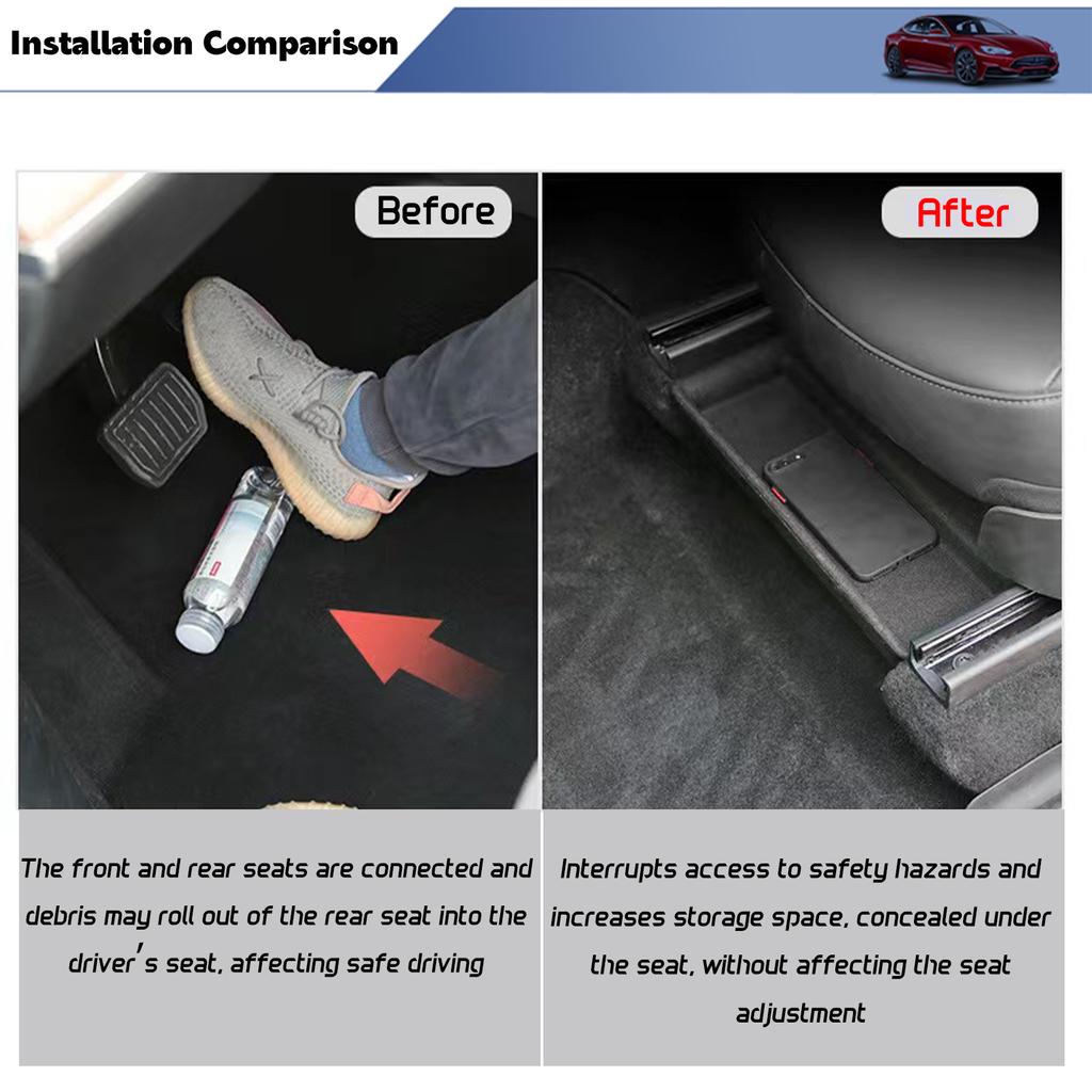 Обновление Futhope 2022 для Tesla Model Y, ящик для хранения под сиденьем, органайзер большой емкости, чехол, держатель для ящика, салон автомобиля