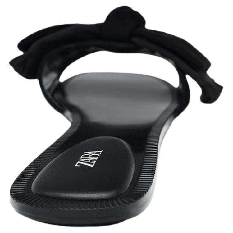 Zara Vintage Comfortable Slide Sandals Women Footwear Black 3618610800