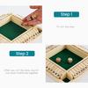 Настольная игра Shut The Box 4 игрока Деревянная настольная математическая игра Дети Взрослые Семья