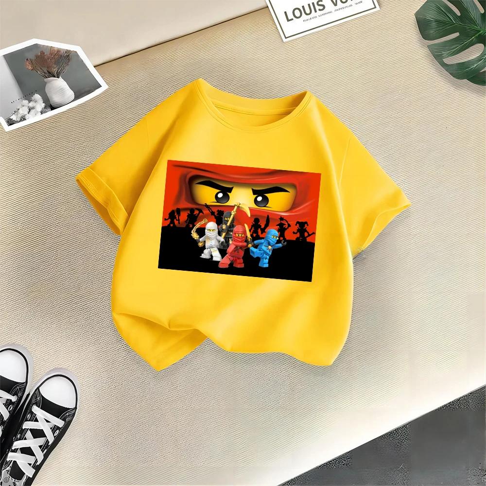 Летняя красивая детская хлопковая футболка Повседневная футболка с круглым вырезом для мальчиков и девочек Stumble Guys игры живая детская одежда