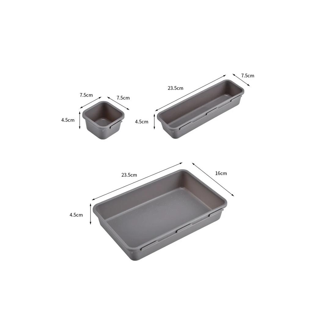 8 шт./набор органайзеров для ящиков, разделителей для домашнего офиса, стола, ящиков для хранения канцелярских принадлежностей, для кухни, ванной комнаты, коробок-органайзеров для косметики