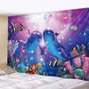 Cartoon Hanging Cloth Background Underwater World Home Decoration Blanket Dolphin Wall Hanging Kawaii Bedroom Decoration