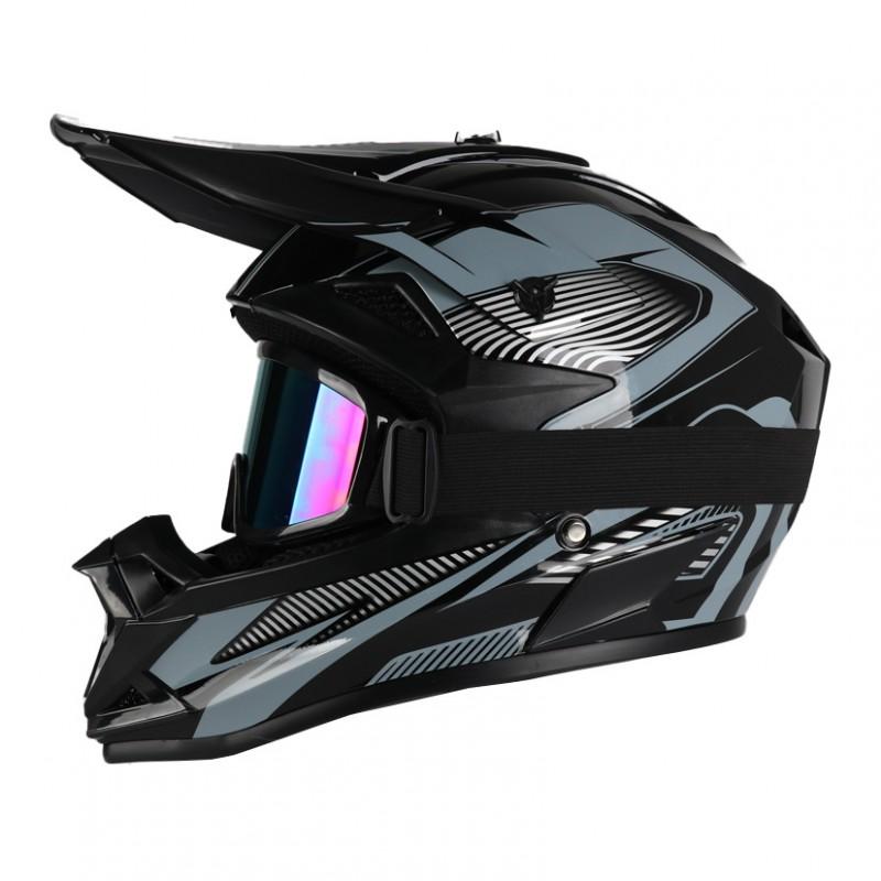 Off-Road Motorcycle Helmet ABS Full Face Dirt Bike DOT Certified Adult Riders