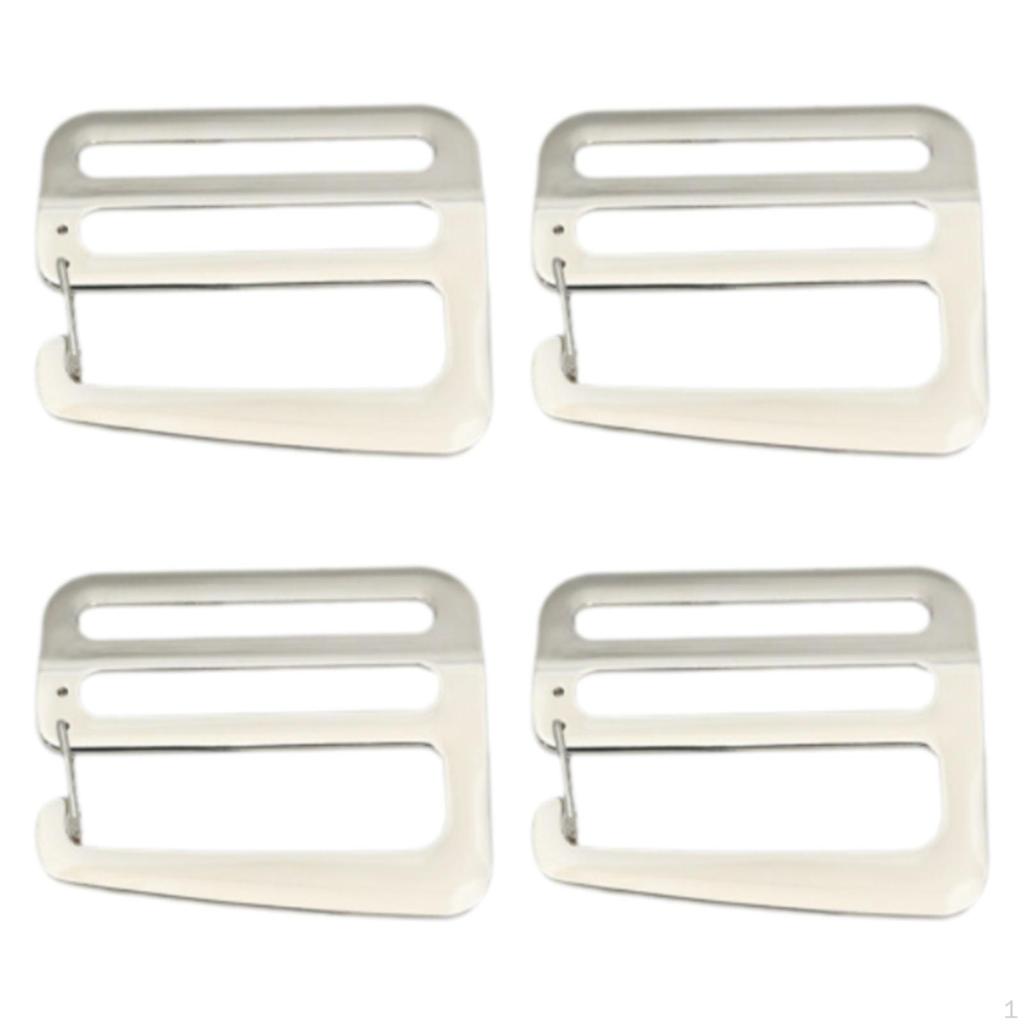4 пряжки G Hook Wave 1,5-дюймовая металлическая фурнитура для ремня рюкзака и сумки