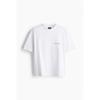 H M Loose FiT PrinTed T sHirT wHiTe Los Angeles