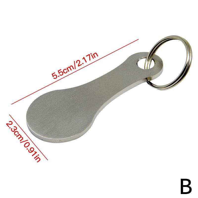 Metal Shopping Trolley Tokens Couple Key Chains Decorative Key Hook Keyrings