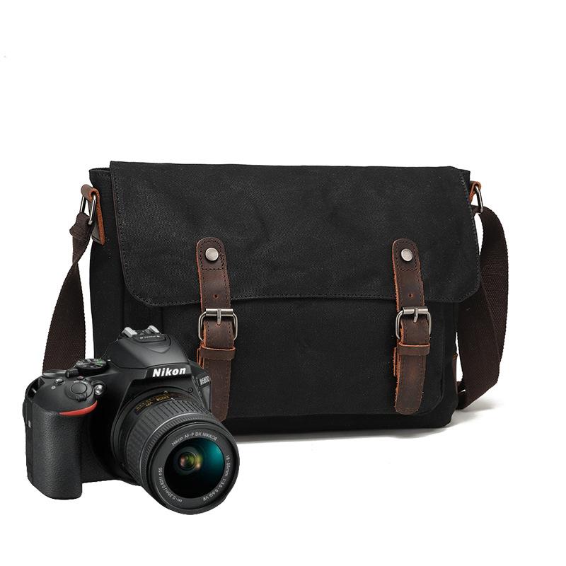 Портативная сумка для фотокамеры мужская одноплечевая сумка Oblique Straddle для путешествий Oblique Back Electric Head Canvas