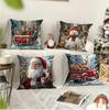 New Christmas Pillow Cover Printed Pillow Cover Home Sofa Pillow Cover Bedroom Cushion Cover