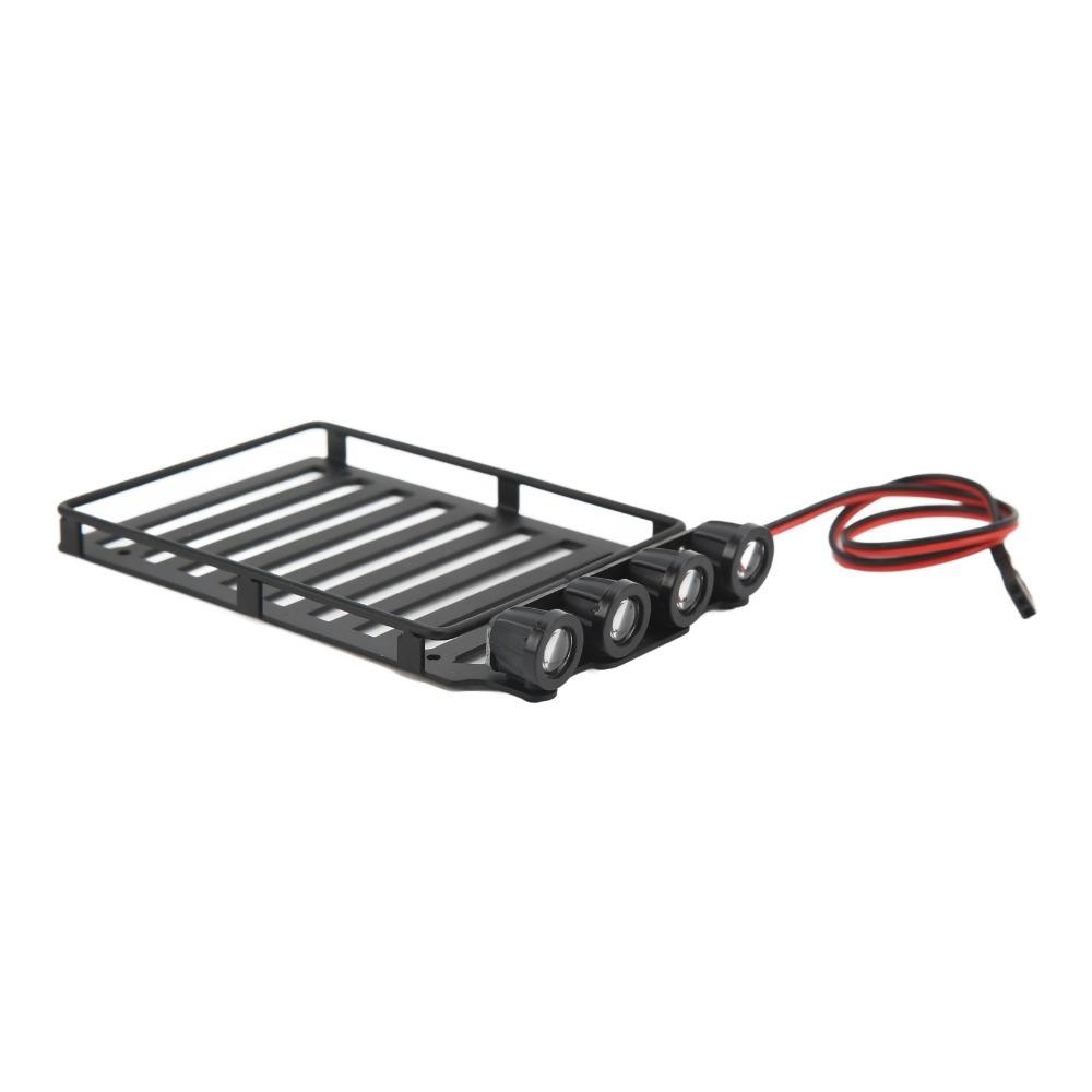 With LED Light RC Roof Rack Part for Axial SCX24 1/24 RC Crawler Car For RC Crawler