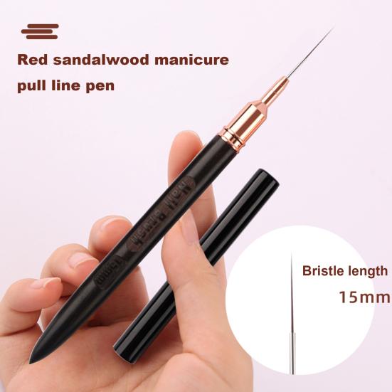 Кисть для дизайна ногтей 6/9/12/15/18 мм, ультратонкие волосы, деревянная ручка, портативная, для начинающих, профессиональная, сделай сам, для дизайна ногтей, цветной лайнер для рисования, ручка для нанесения точек