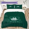 Plymouth Argyle PAFC Pattern Bedding uilt Set uilt Cover Pillowcase Home Decoration Birthday Gift (1 * duvet cover + 2 * pillowcase without core)