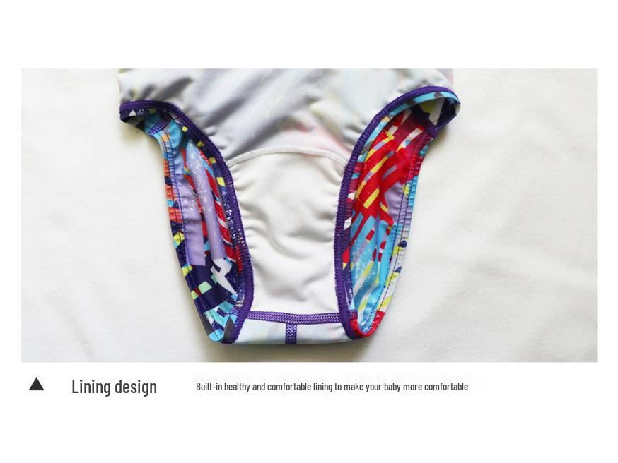 Girls' Cute One-Piece Swimsuit for Swimming Training