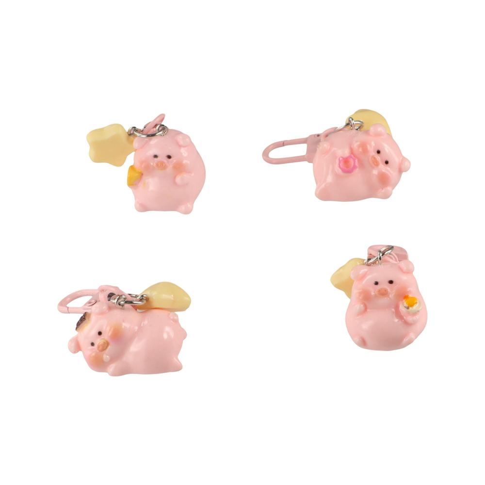 Charms Pink Pig Pendant Bag Pendant 3D Key Chain Sweet Cartoon Key Chain Decoration