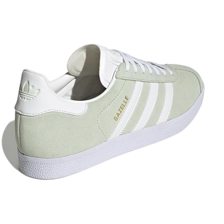Adidas Кроссовки Gazelle Linen Green Unisex Cloud-White Gold-Metallic GX2206