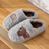 Cute Cartoon Cotton Slippers Women's Autumn and Winter New Indoor Home Couple Thick-soled Warm Plush Confinement Cotton Shoes