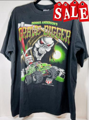 Vintage Grave Digger Monster Truck 90s Single Stitch T-Shirt Unisex T-Shirt