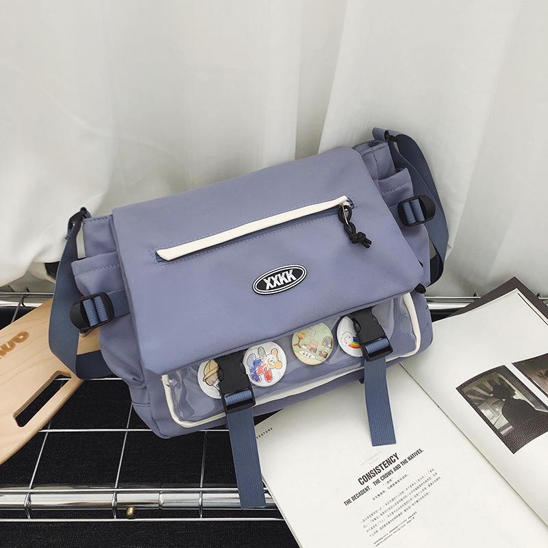 Универсальный рюкзак-мессенджер в корейском стиле: Модная кроссбоди большой вместимости для студентов