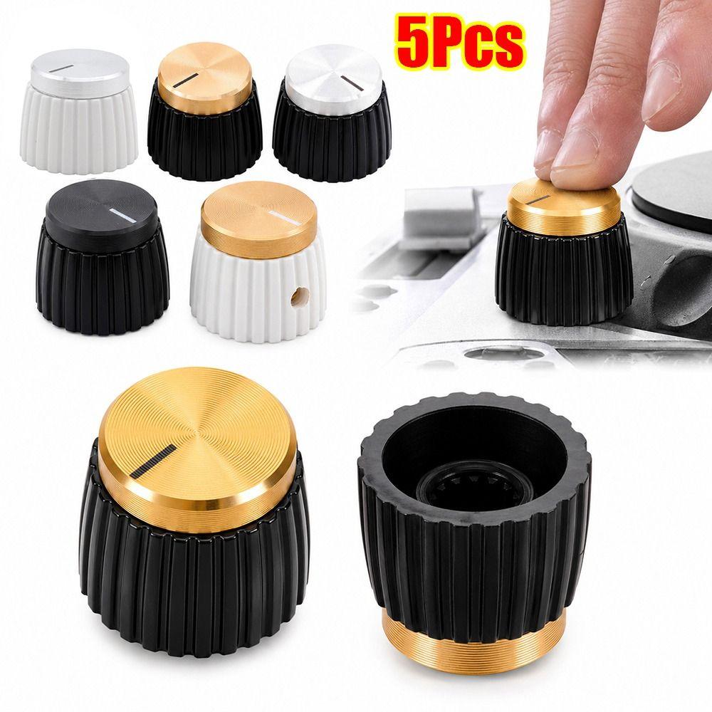 5Pcs Set Screw Fixed Effect Pedal Knob 20x16mm Amplifier Knob Replacement DJ Mixer Equipment