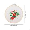 Christmas Embroidery Kit for Adults Craft Set Starters DIY Handwork Portable Art Hand