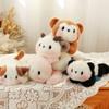 Lying Posture Rabbit Plush Doll Cat Stuffed Panda Doll Funny Simulation Animal Toy  Birthday Gifts
