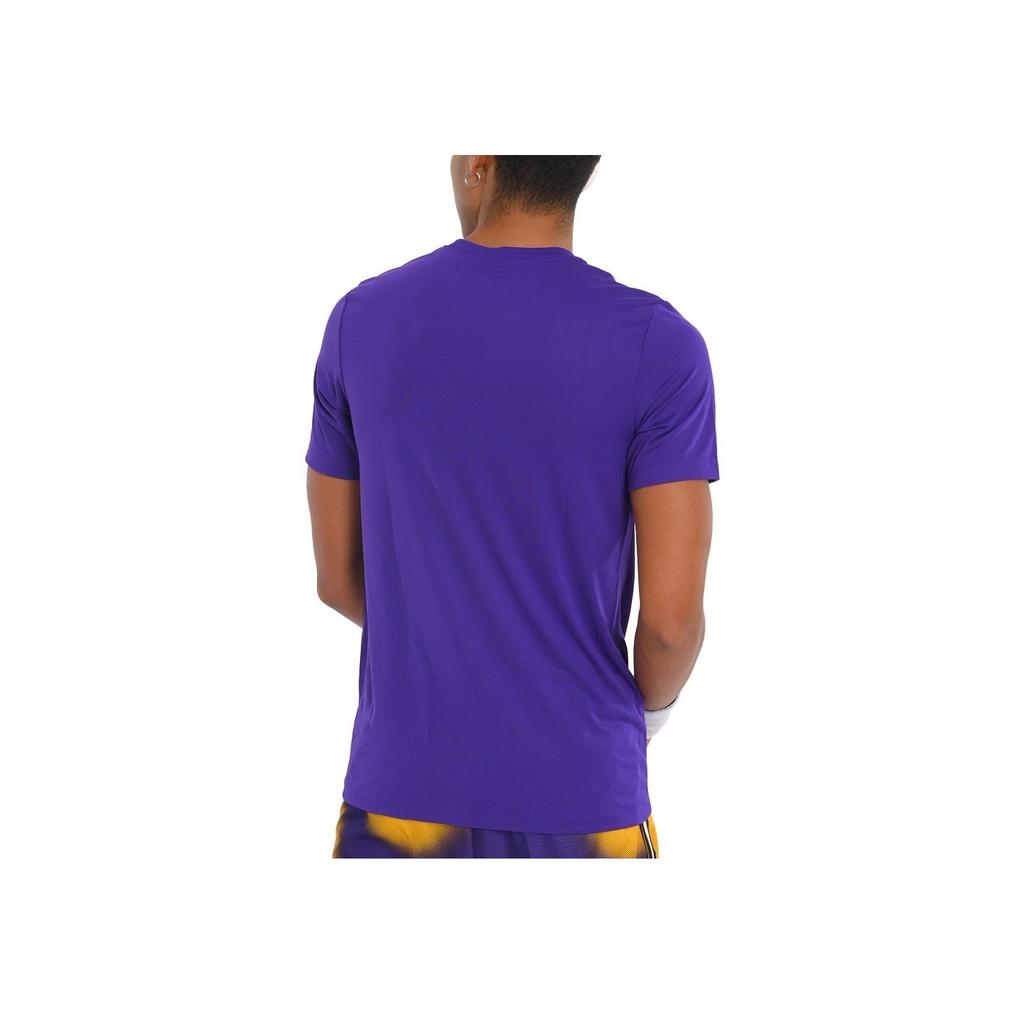 Nike Футболка Los Angeles Lakers FW24 с модным логотипом, влагоотводящая, дышащая, мужская, цвет фиолетовый HF0673-504