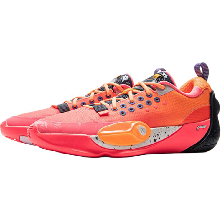 Li Ning YOUNG Низкие Детские Баскетбольные Кроссовки Красно-Оранжевые YKBV010-9