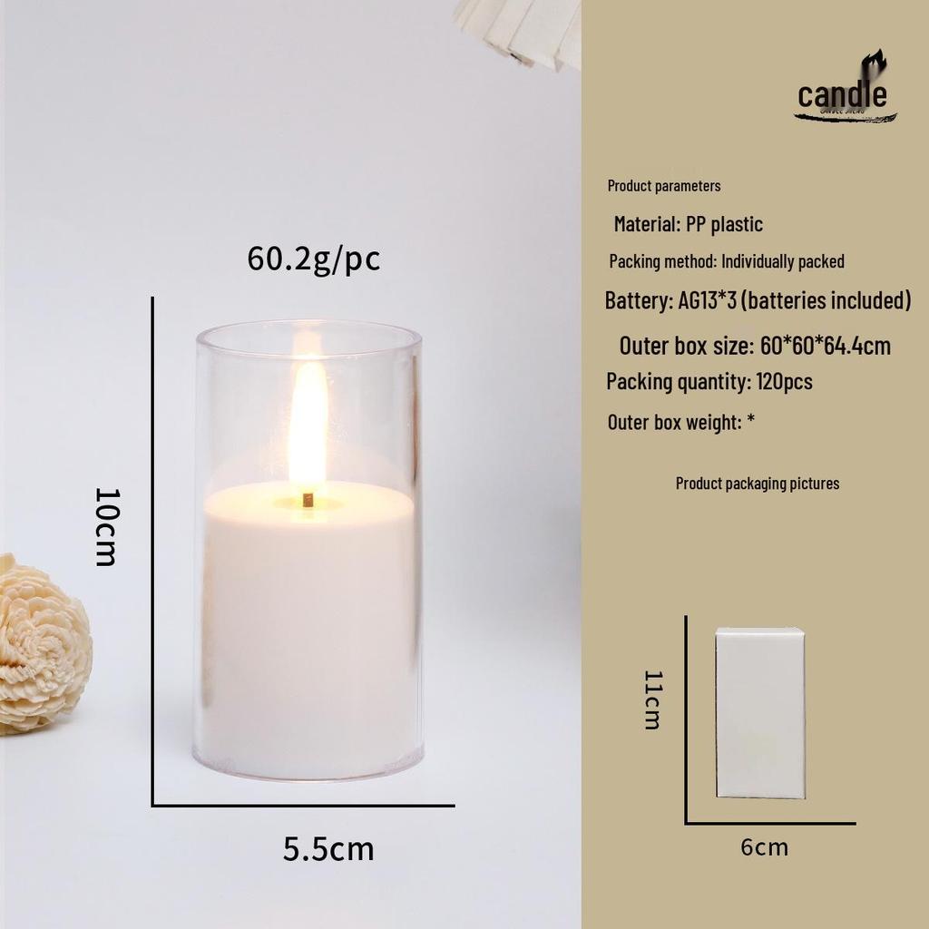 Remote Control LED Flickering Candle Cup for Weddings and Birthdays