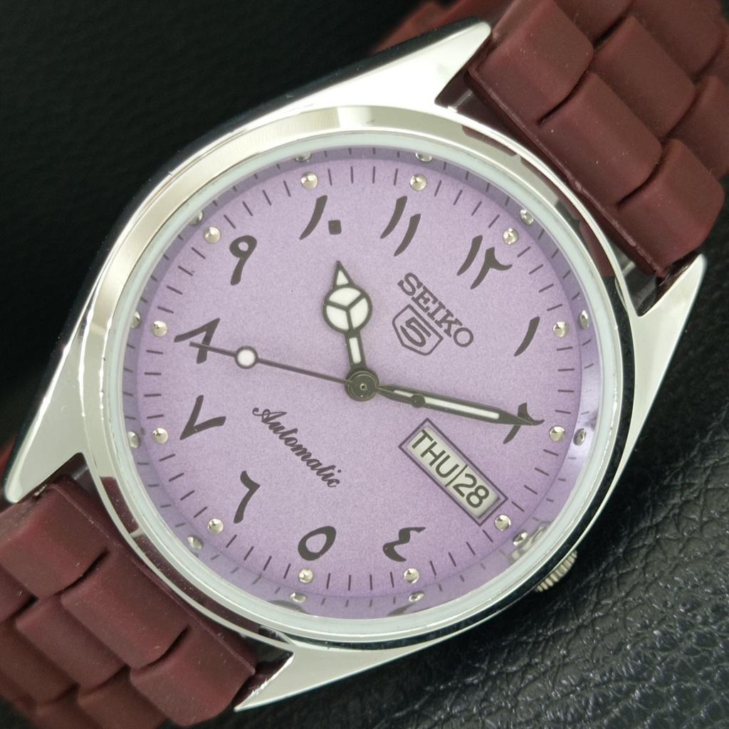 ВИНТАЖНЫЕ ОТРЕМОНТИРОВАННЫЕ МУЖСКИЕ АВТОМАТИЧЕСКИЕ ЧАСЫ SEIKO 5 ЯПОНИЯ С АРАБСКИМИ ЦИФРАМИ a443426-5