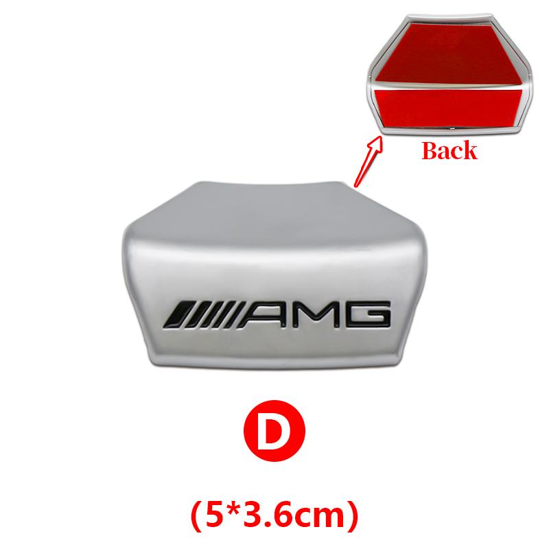 3D ABS Car Steering Wheel Emblem SDGK0 Sticker Badge For Mercedes Benz AMG W205 W206 W177 W168 W108 AMG W176 W204 W212 Accessories