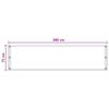 Balcony Privacy Screen Light Gray 75 x 300 cm HDPE and Aluminum