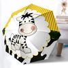 1pc Zebra Print Automatic Umbrella Portable Home Essential Umbrella, Iron Umbrella Structure Suitable for All Seasons yy251123114